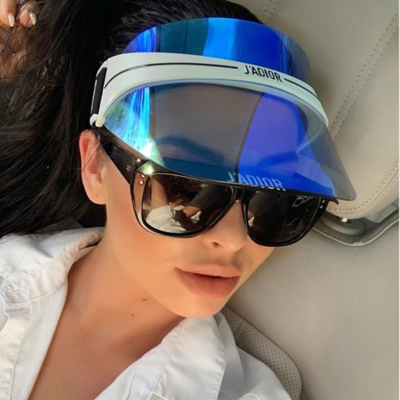 Dior Accessories - Christian Dior DIORCLUB 1 Visor Blue Mirror HAT